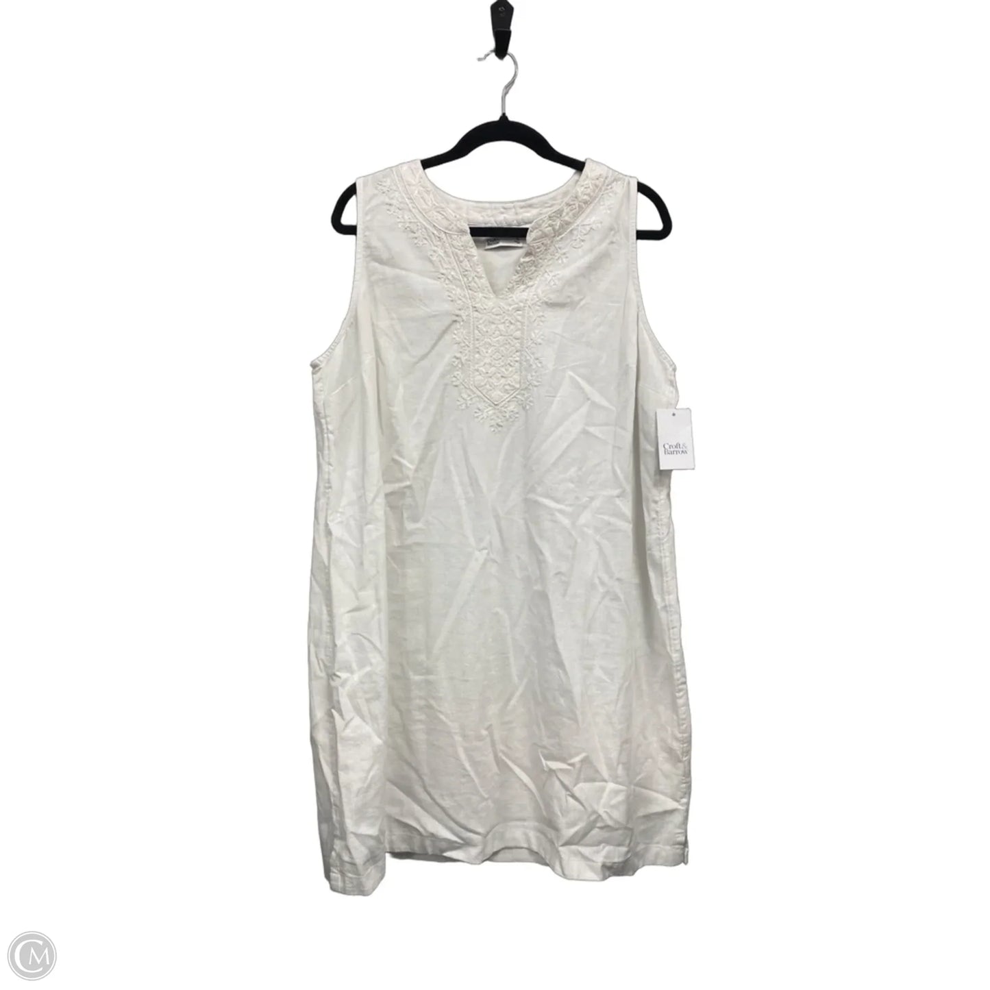 Dress Casual Short By Croft And Barrow In White, Size: Xl