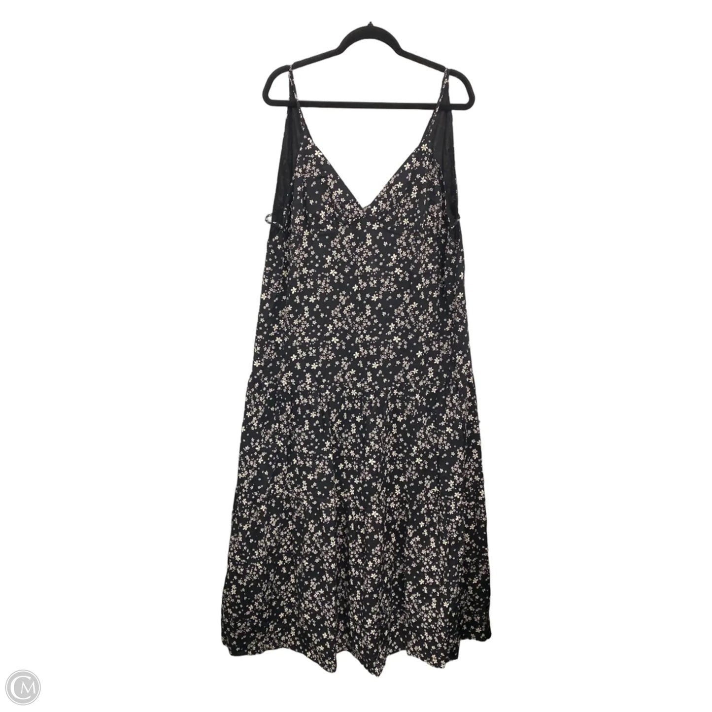 Dress Casual Maxi By Haani In Black & Cream, Size: L