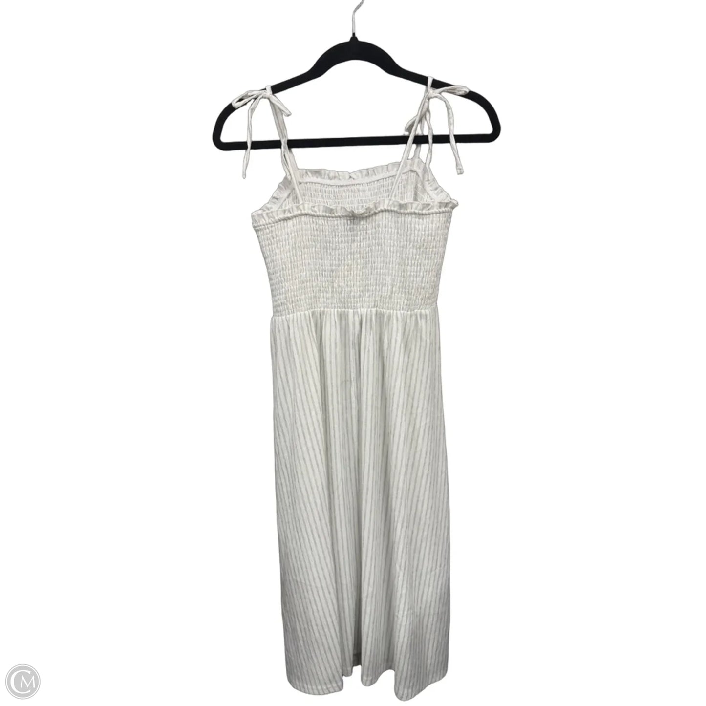 Dress Casual Midi By Divided In Grey & White, Size: S