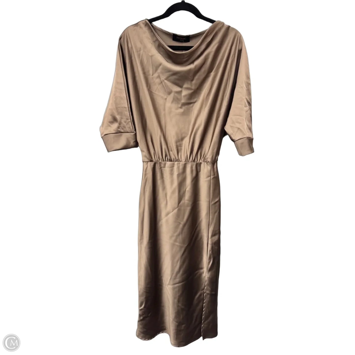 Dress Casual Midi By Renee C In Tan, Size: M