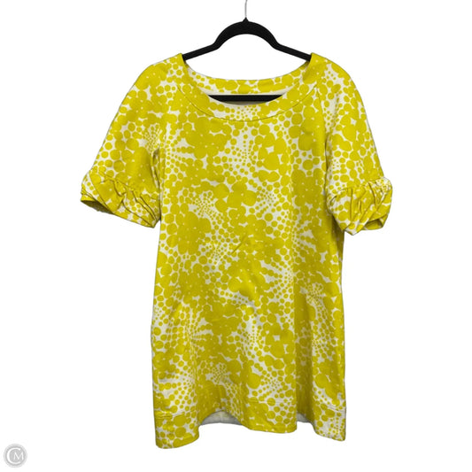 Dress Casual Short By Clothes Mentor In Gold & White, Size: 8
