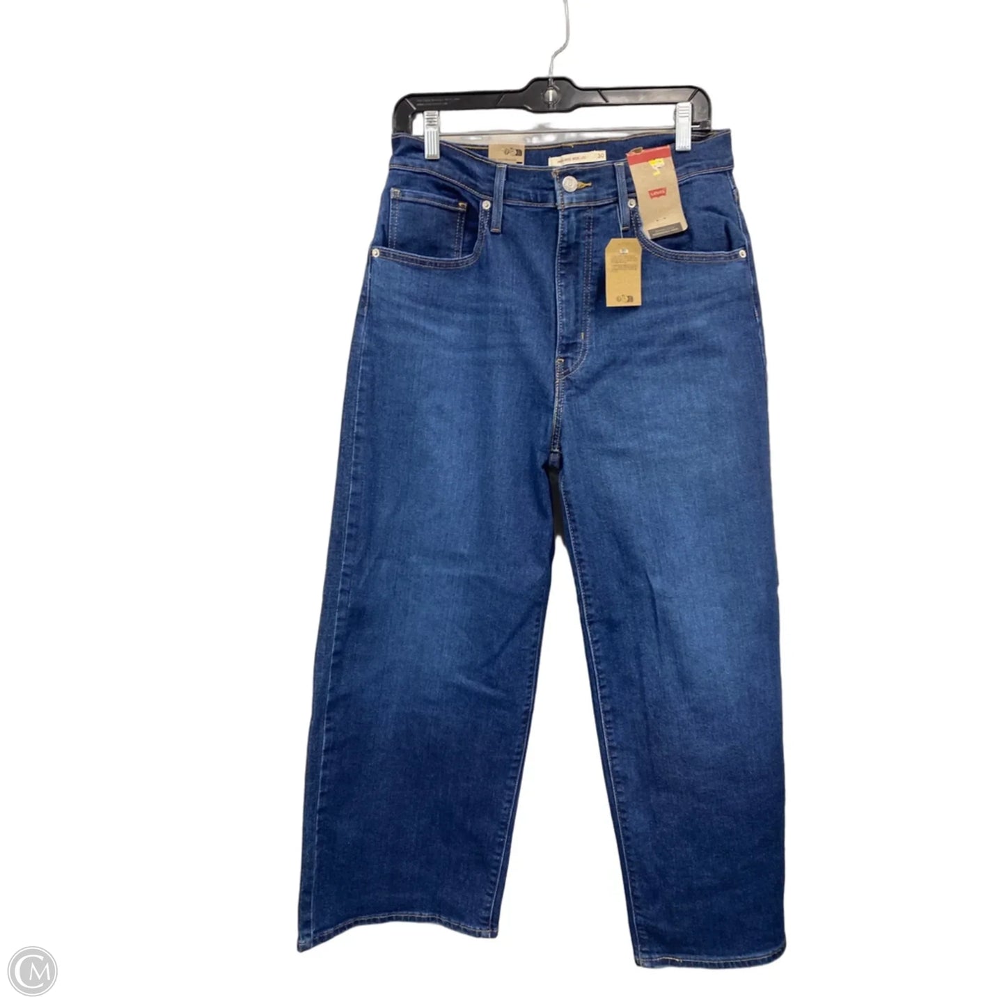 Jeans Wide Leg By Levis In Blue, Size: 10