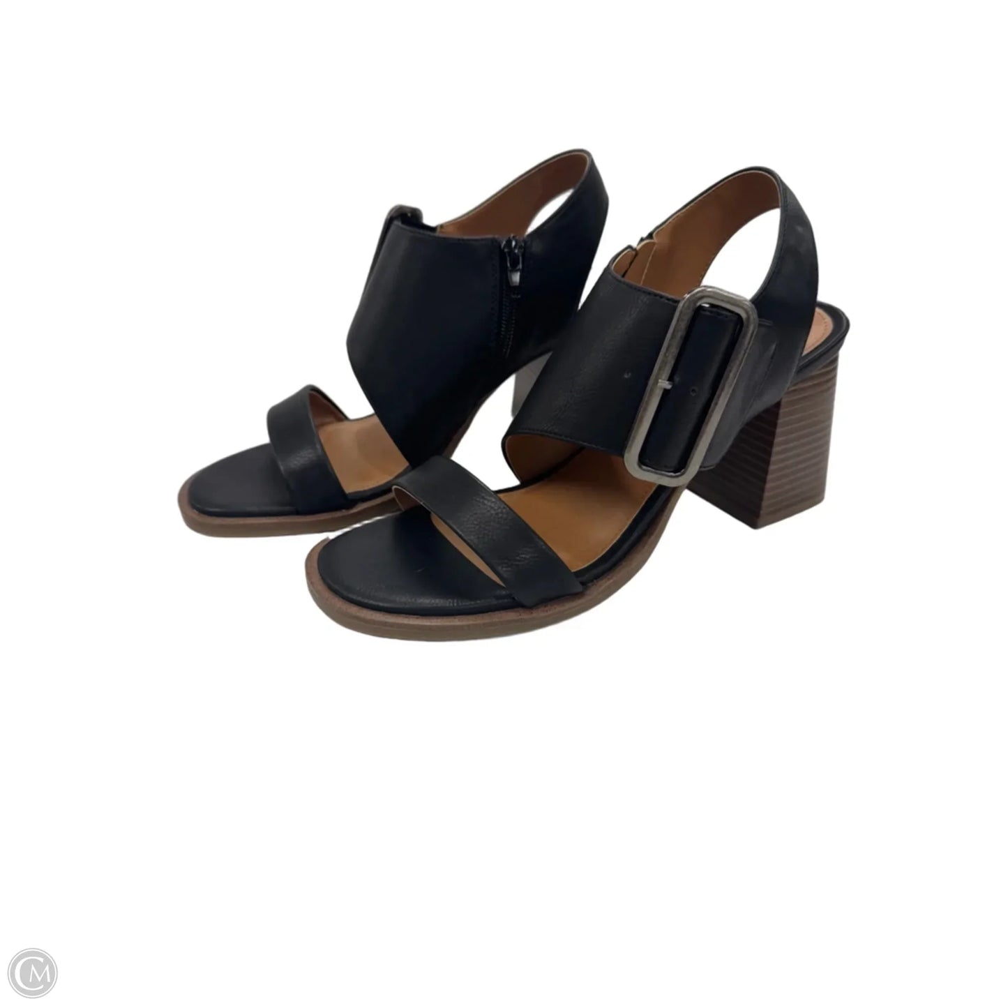 Sandals Heels Platform By So In Black, Size: 8.5