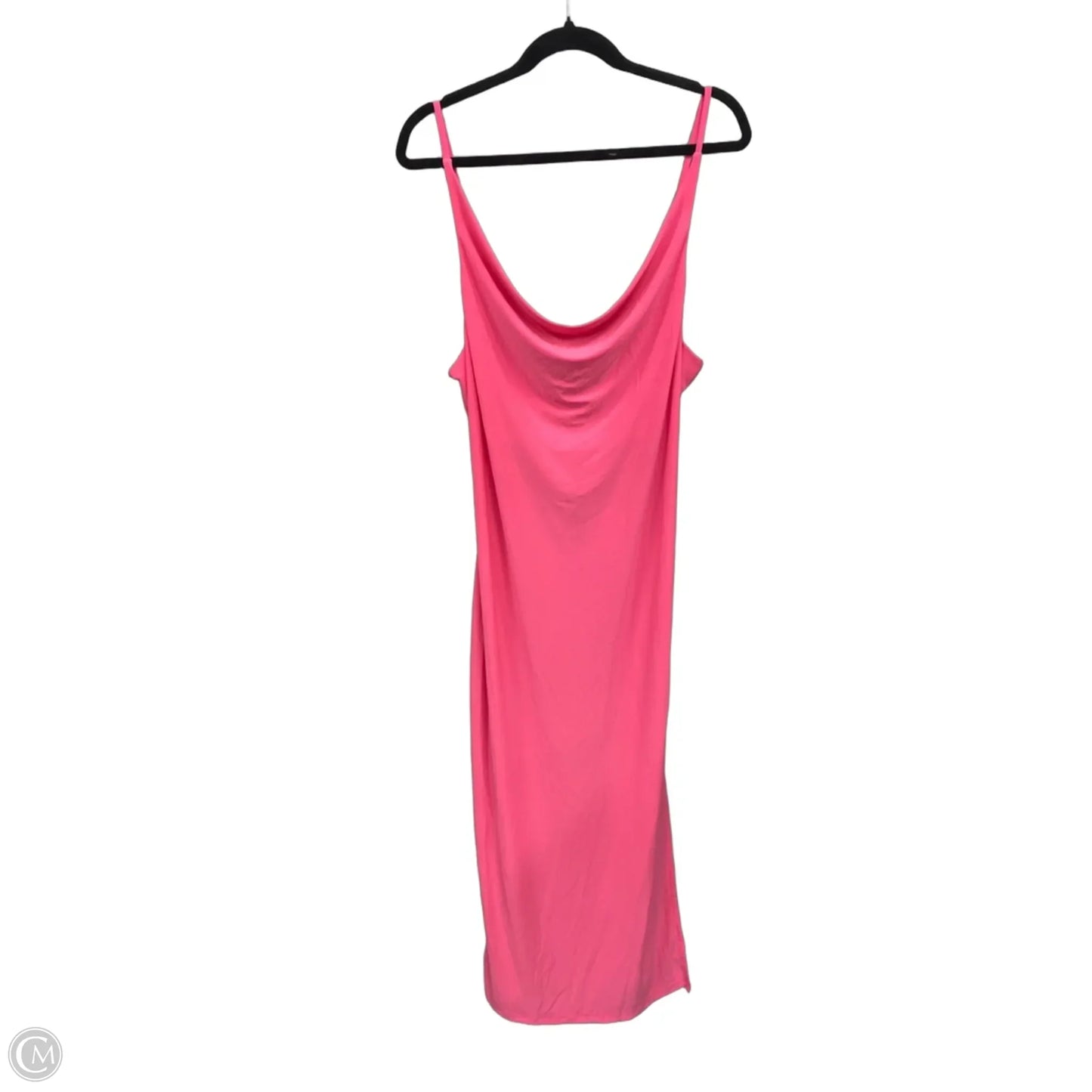 Dress Party Midi By Fashion Nova In Pink, Size: L