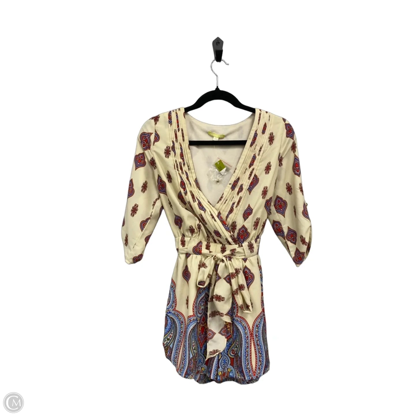 Romper By Gianni Bini In Cream & Orange, Size: Xs