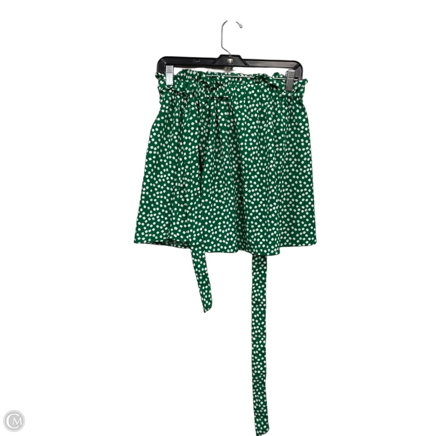 Skirt Mini & Short By Shein In Green & White, Size: M