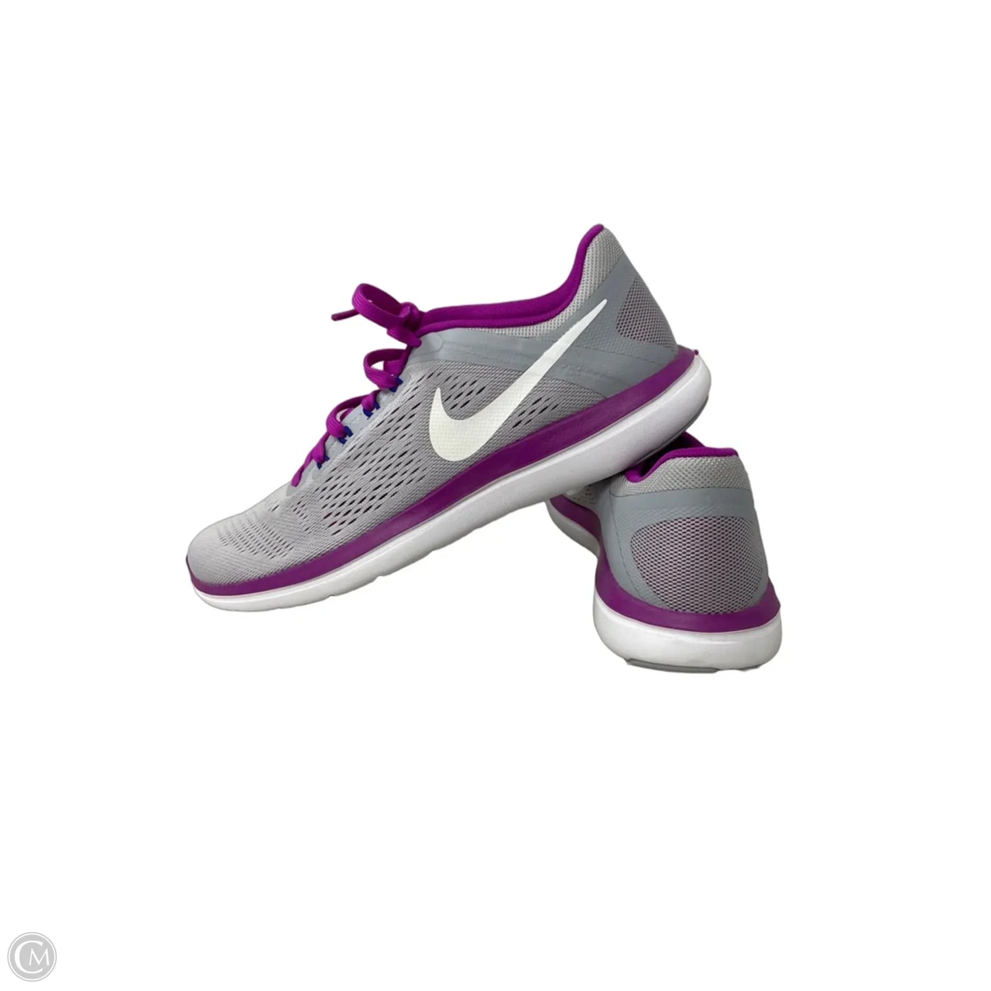 Shoes Athletic By Nike In Grey & Purple, Size: 9