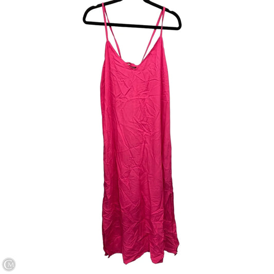 Dress Casual Midi By Old Navy In Pink, Size: L