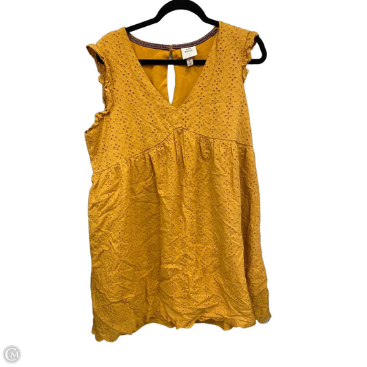 Dress Casual Short By Knox Rose In Gold, Size: Xl