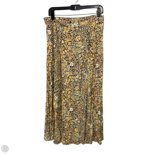 Skirt Maxi By Chelsea And Theodore In Green & Orange, Size: L