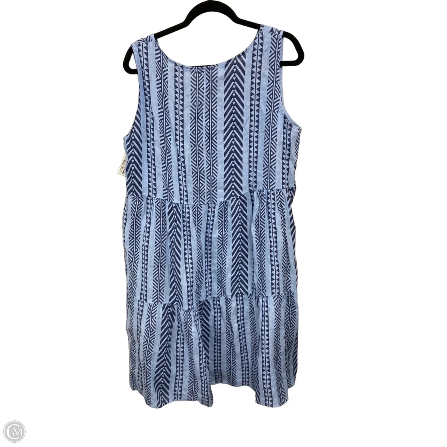 Dress Casual Midi By Clothes Mentor In Blue, Size: Xl