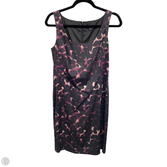 Dress Casual Short By Ann Taylor In Black & Pink, Size: 6