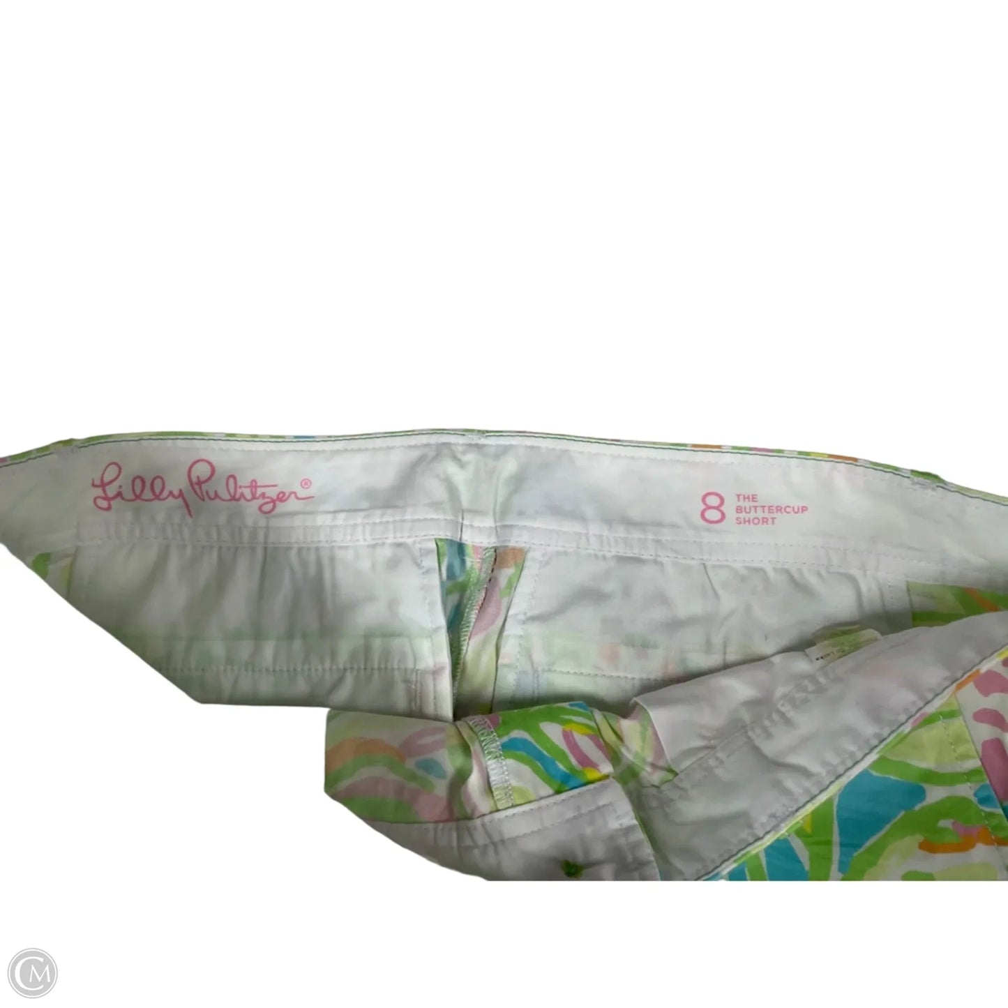 Shorts Designer By Lilly Pulitzer In Green & Yellow, Size: 8