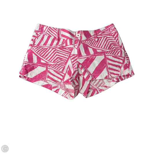 Shorts Designer By Lilly Pulitzer In Pink & White, Size: 10