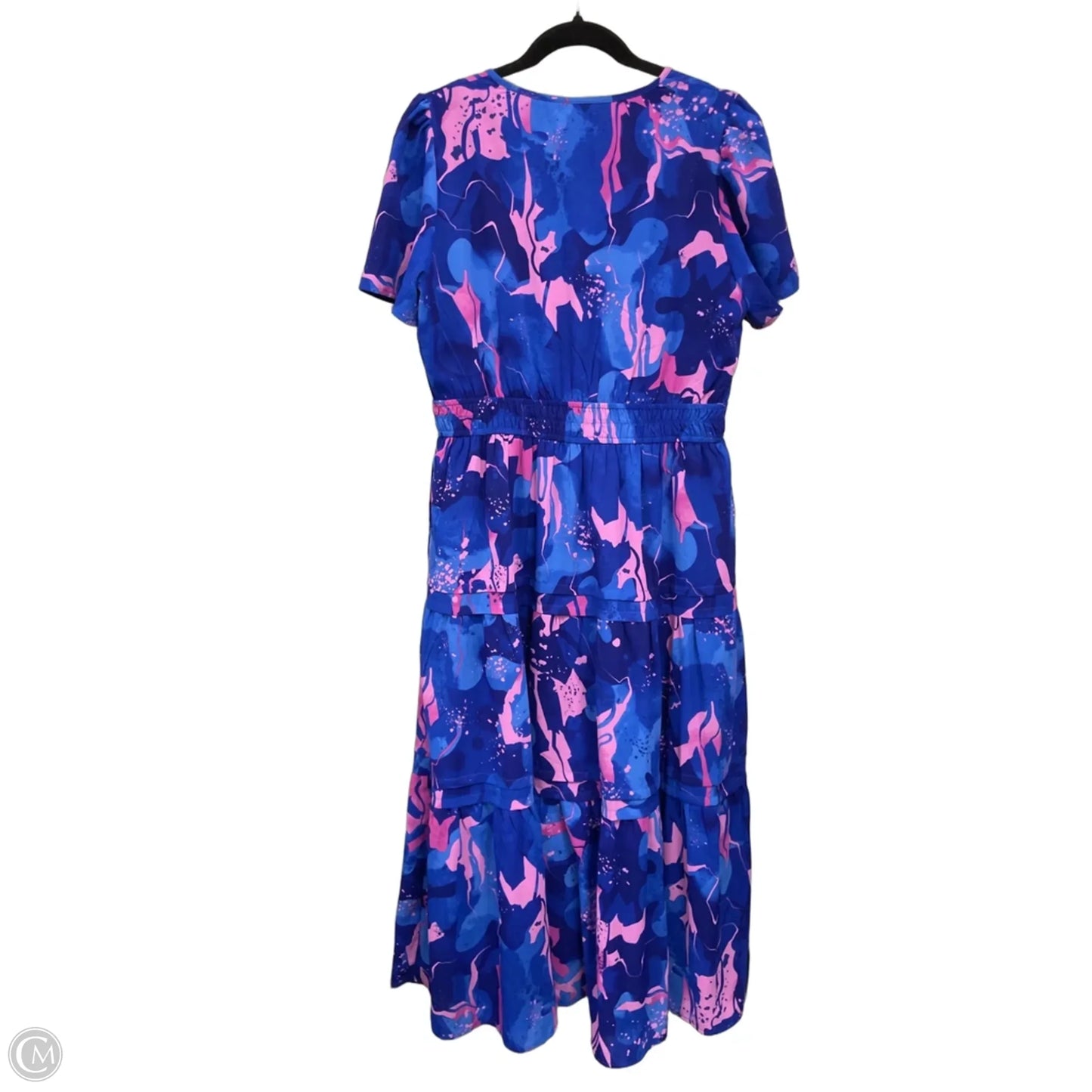 Dress Casual Midi By Prettygarden In Blue & Pink, Size: L