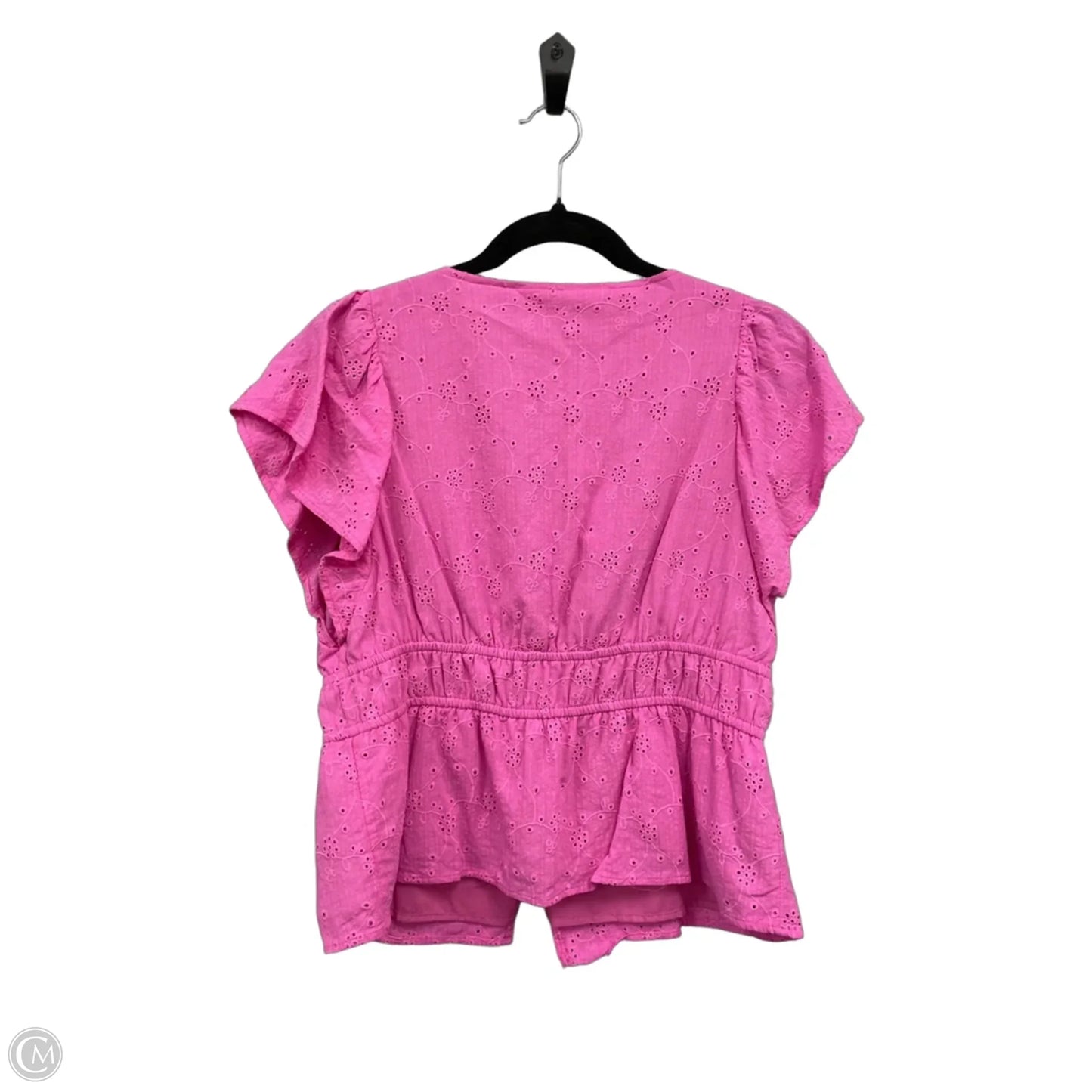 Top Short Sleeve By Time And Tru In Pink, Size: M