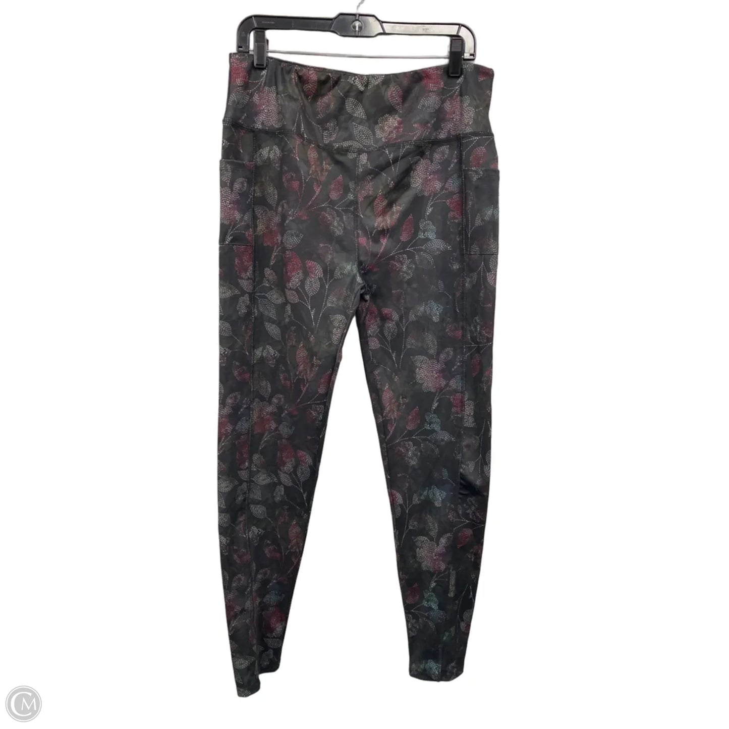 Athletic Leggings By Clothes Mentor In Black & Red, Size: Xl