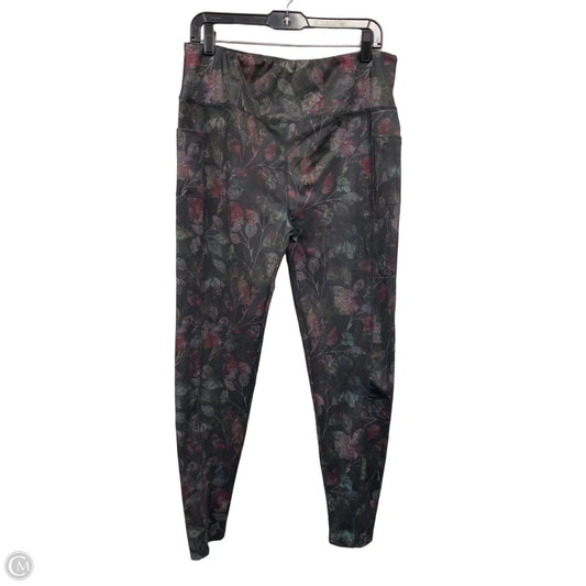 Athletic Leggings By Clothes Mentor In Black & Red, Size: Xl