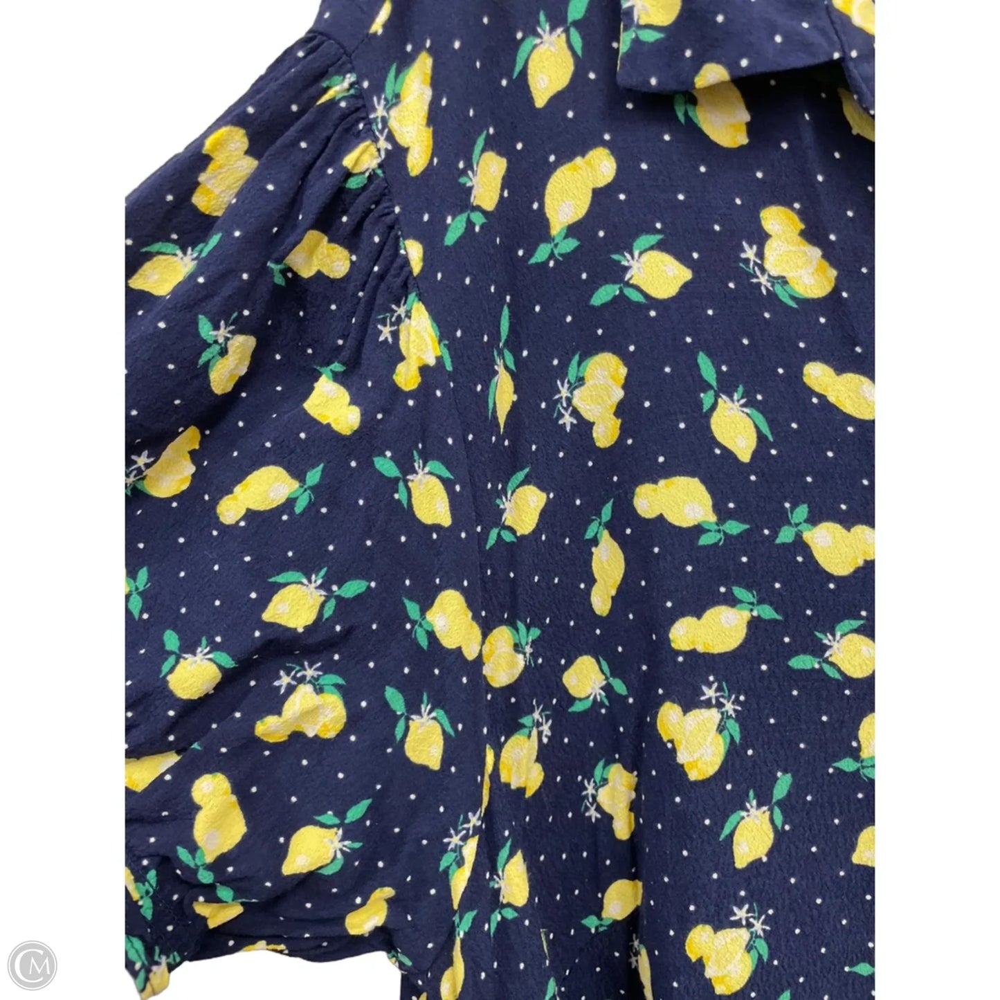 Dress Casual Midi By Talbots In Blue & Yellow, Size: 18