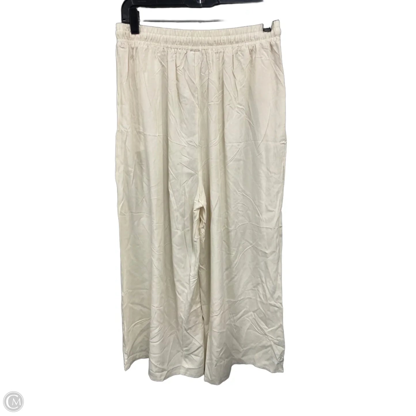 Pants Wide Leg By Clothes Mentor In Cream, Size: L