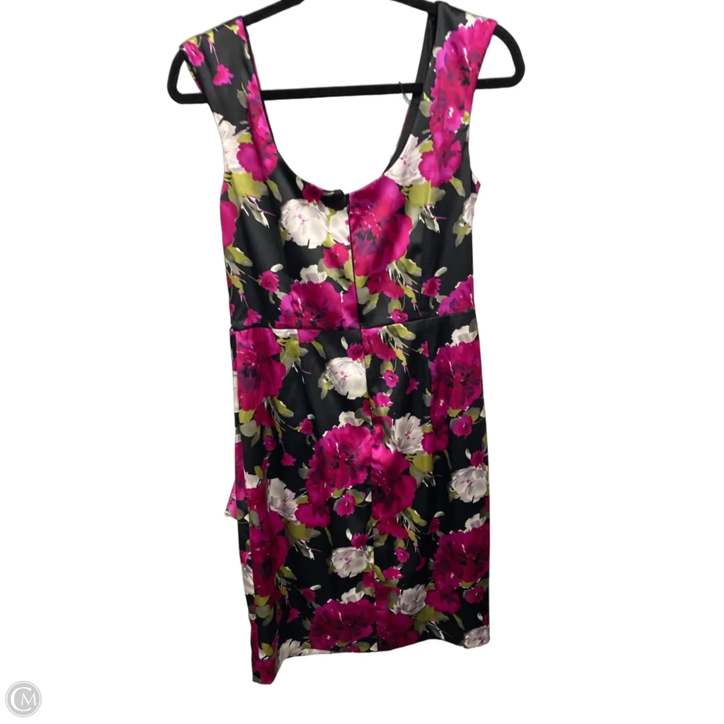 Dress Casual Short By Maggy London In Black & Pink, Size: 10