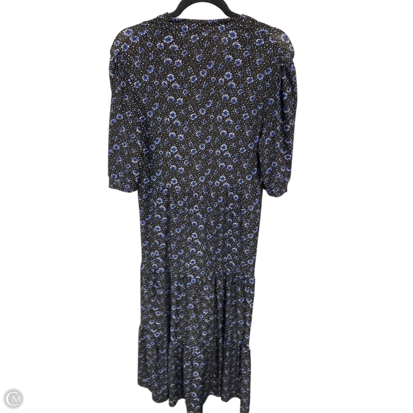 Dress Casual Midi By Max Studio In Black & Blue, Size: M