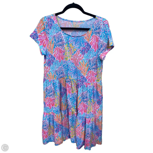 Dress Designer By Lilly Pulitzer In Blue & Orange, Size: M