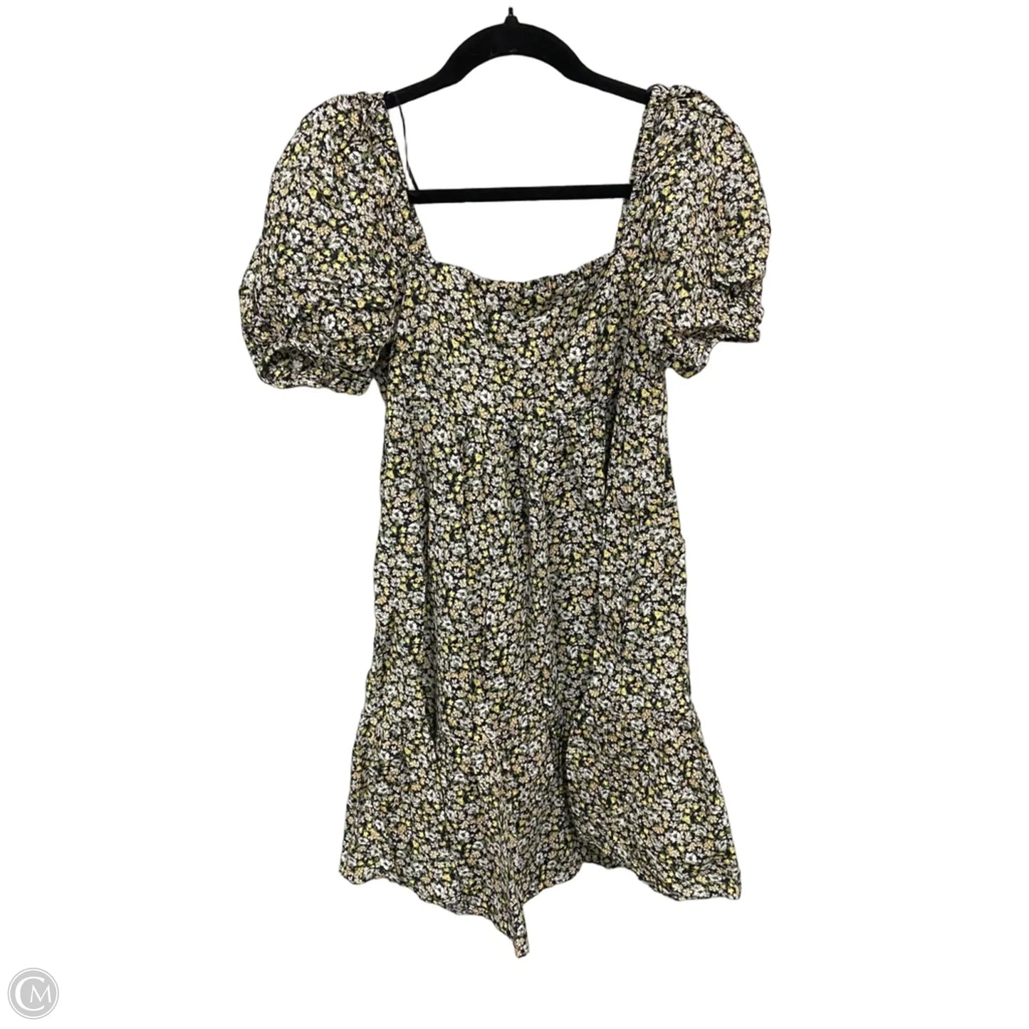 Dress Casual Short By Uniqlo In Black & Yellow, Size: Xs