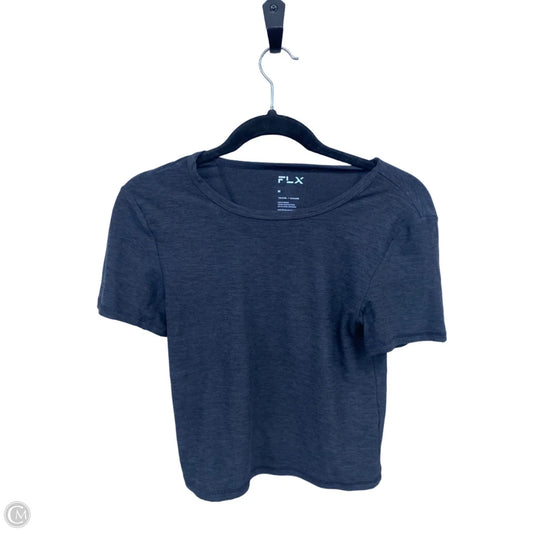 Athletic Top Short Sleeve By Flx In Black, Size: M