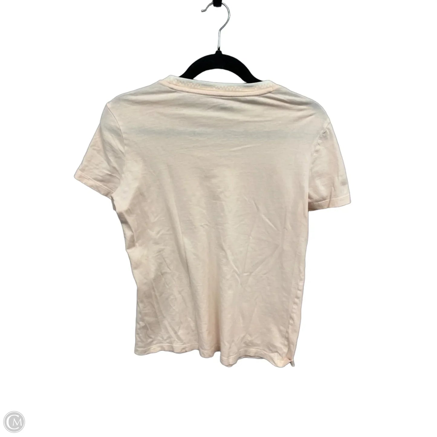 Athletic Top Short Sleeve By Puma In Peach, Size: M