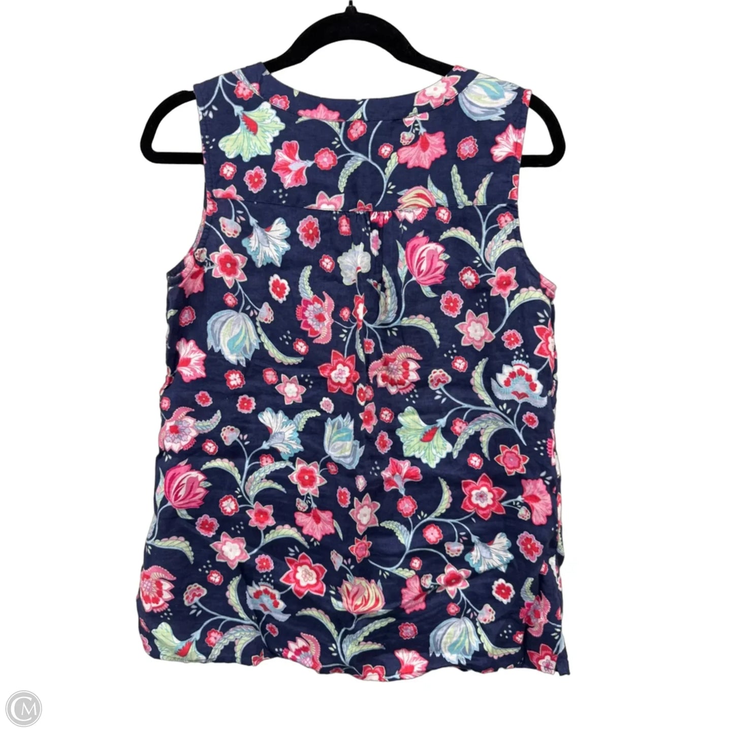 Top Sleeveless By Talbots In Blue & Pink, Size: S