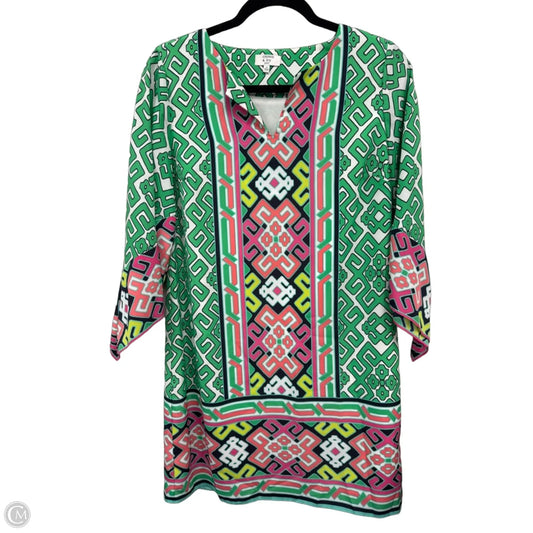 Dress Casual Short By Crown And Ivy In Green & Pink, Size: 6p