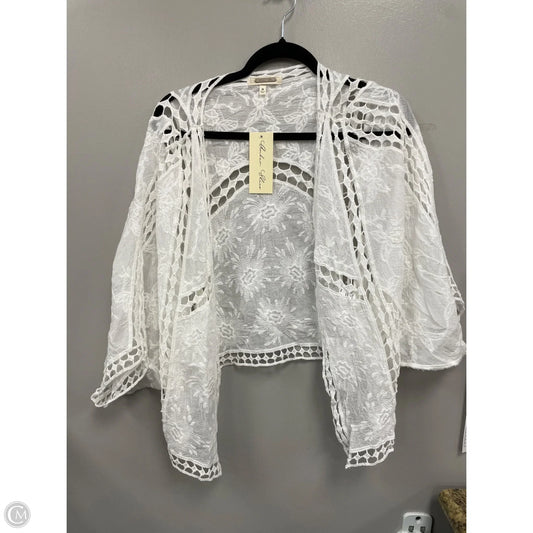 Cardigan By Clothes Mentor In White, Size: M
