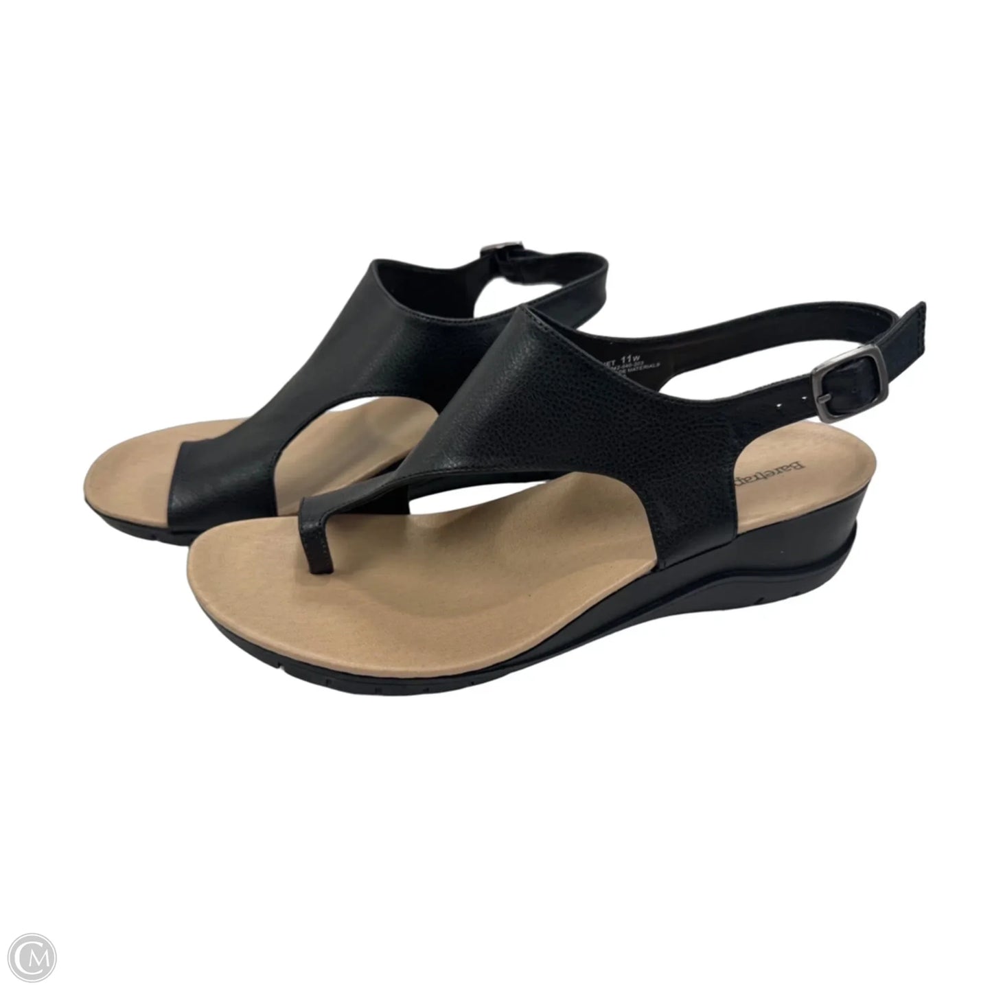 Sandals Heels Wedge By Bare Traps In Black, Size: 11