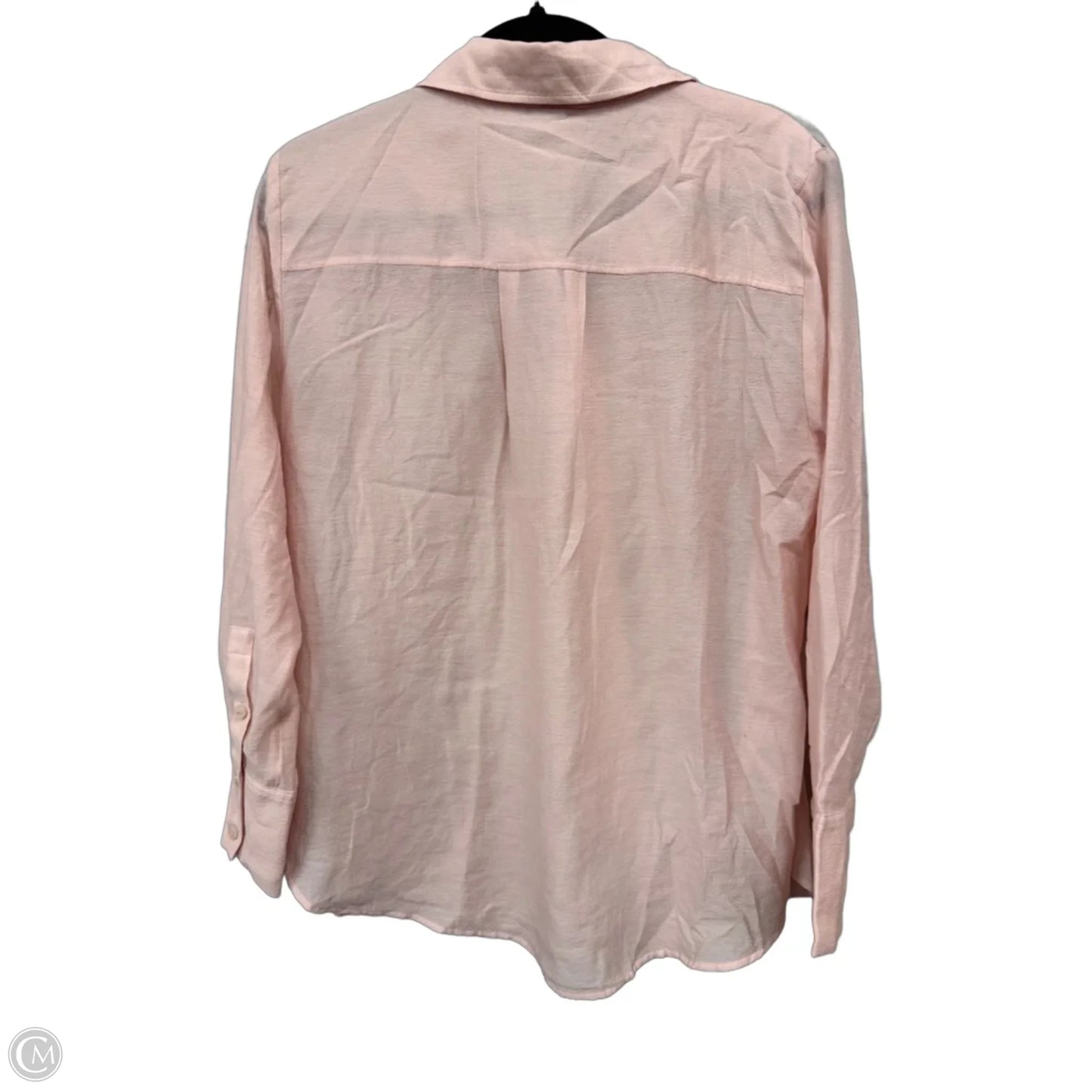 Top Long Sleeve By H&m In Peach, Size: M