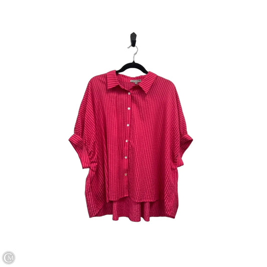 Top Short Sleeve By Wishlist In Pink, Size: M