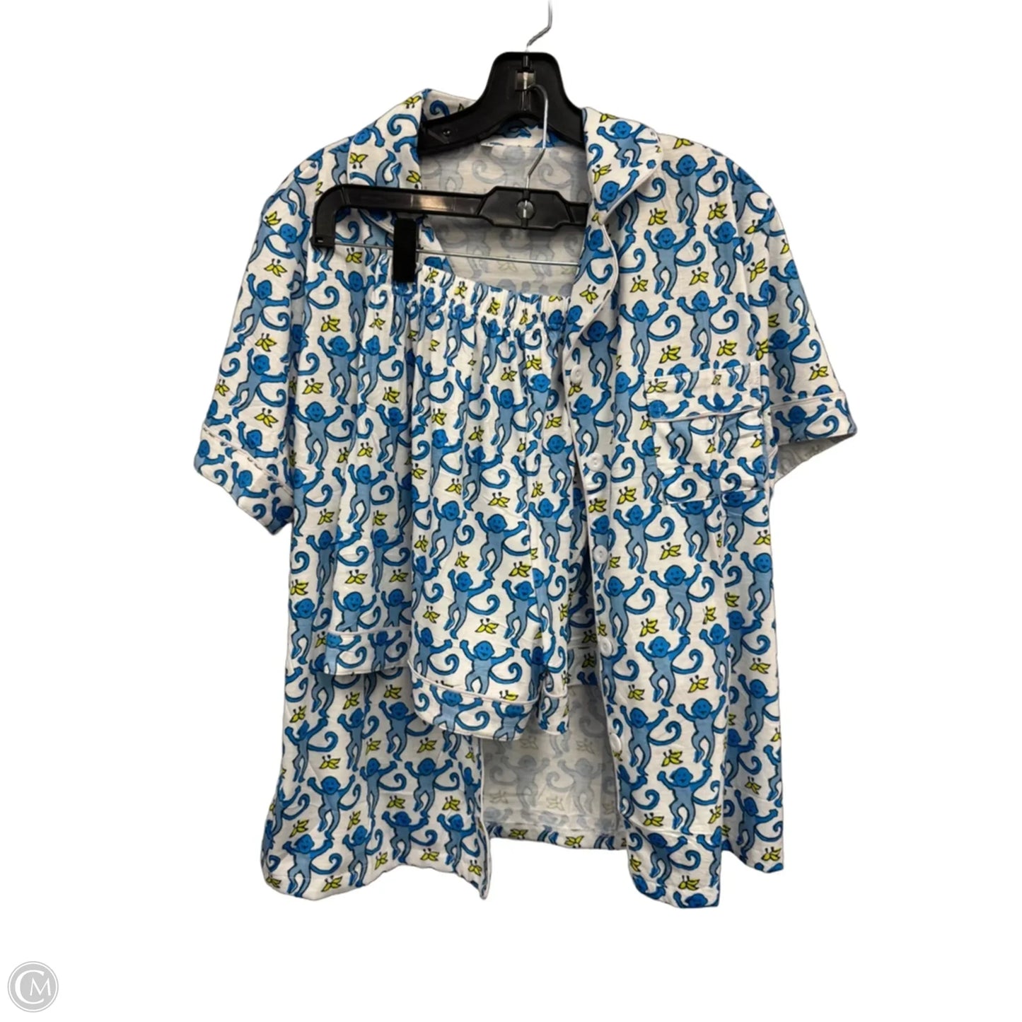 Pajamas 2pc By Clothes Mentor In Blue & Yellow, Size: L
