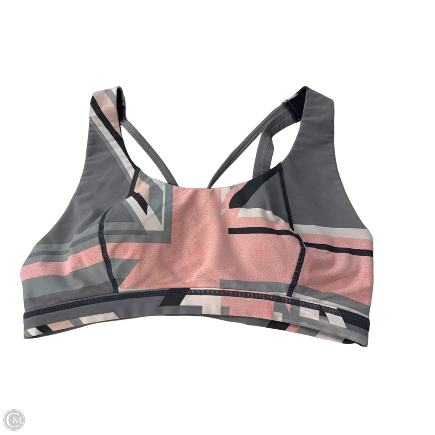 Athletic Bra By Sweaty Betty In Grey & Pink, Size: M