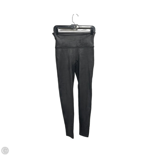 Athletic Leggings By Spanx In Black, Size: L