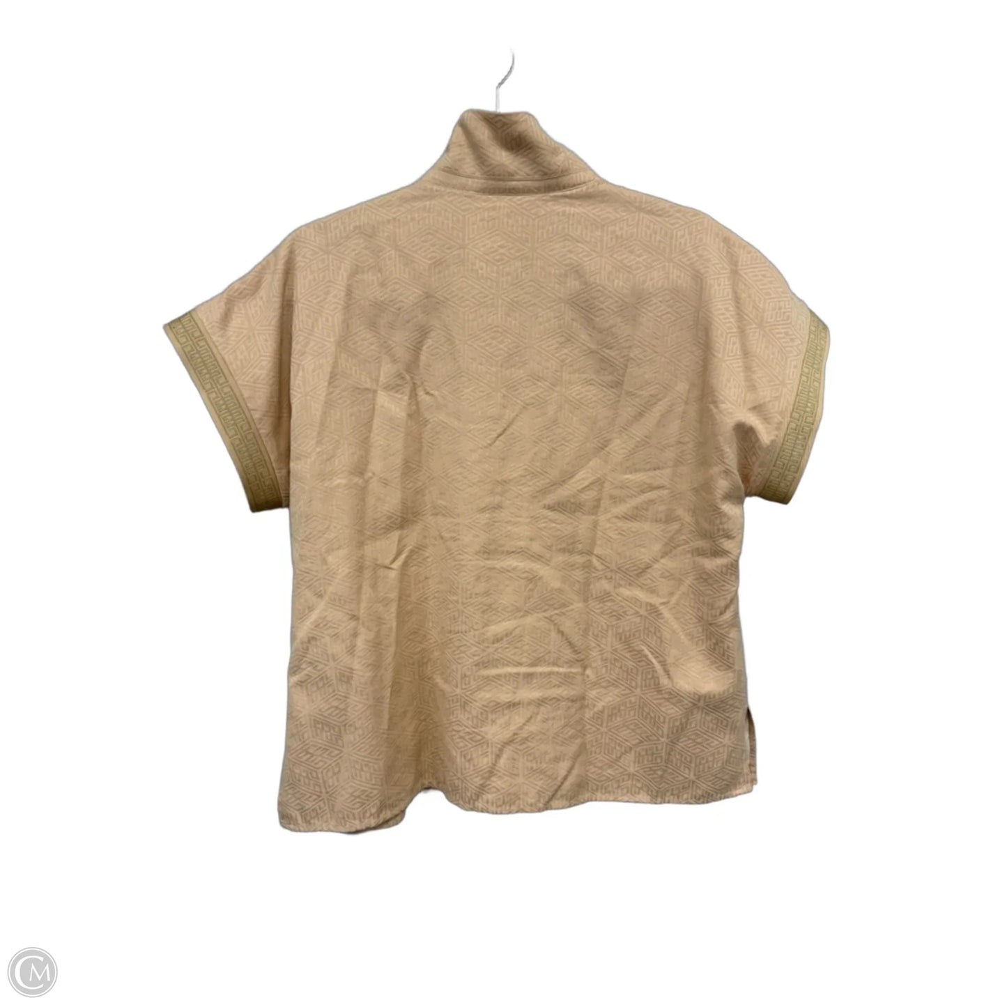 Top Short Sleeve By Clothes Mentor In Tan, Size: S