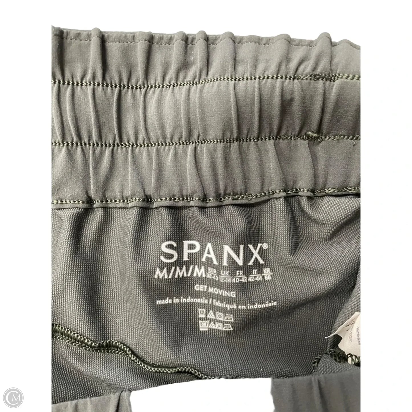 Athletic Pants By Spanx In Green, Size: M