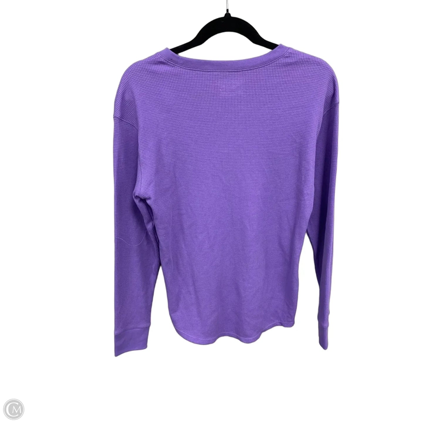 Top Long Sleeve Basic By Time And Tru In Purple, Size: M