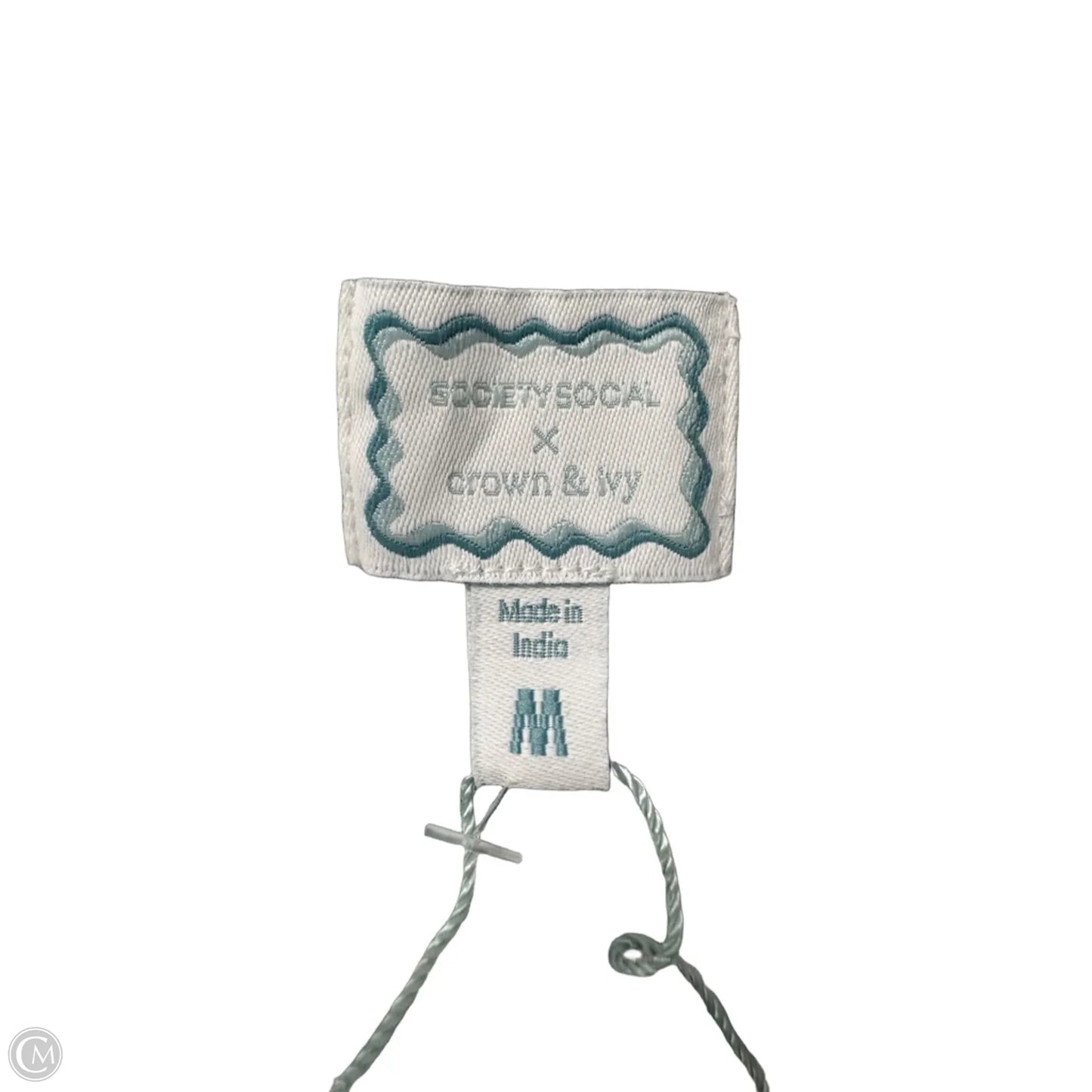 Dress Casual Short By Crown And Ivy In Green & White, Size: M