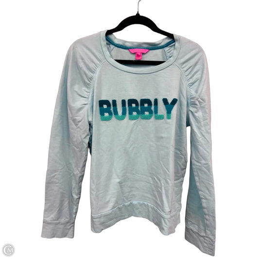 Top Long Sleeve Designer By Lilly Pulitzer In Blue, Size: Xl