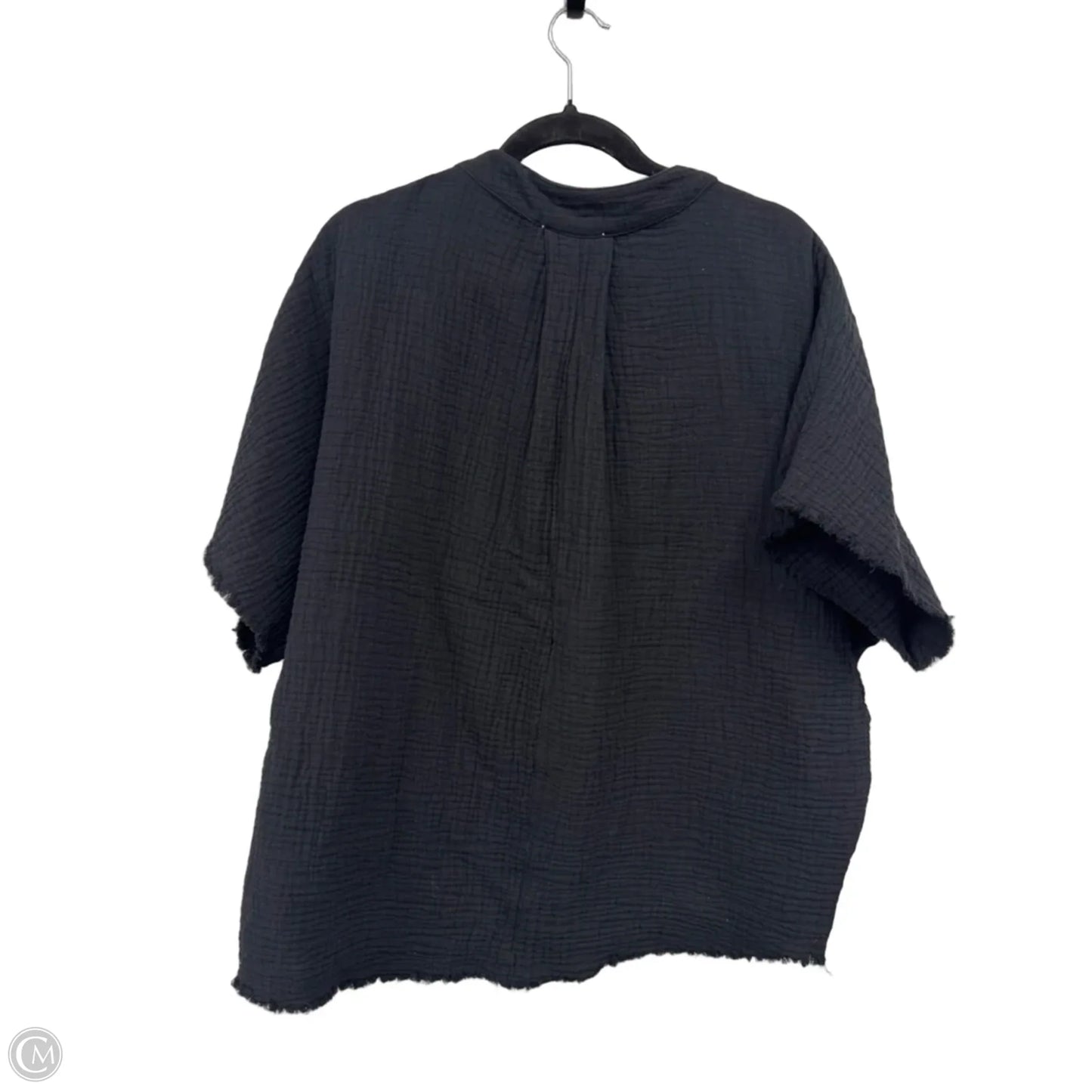 Top Short Sleeve By Pinch In Black, Size: M