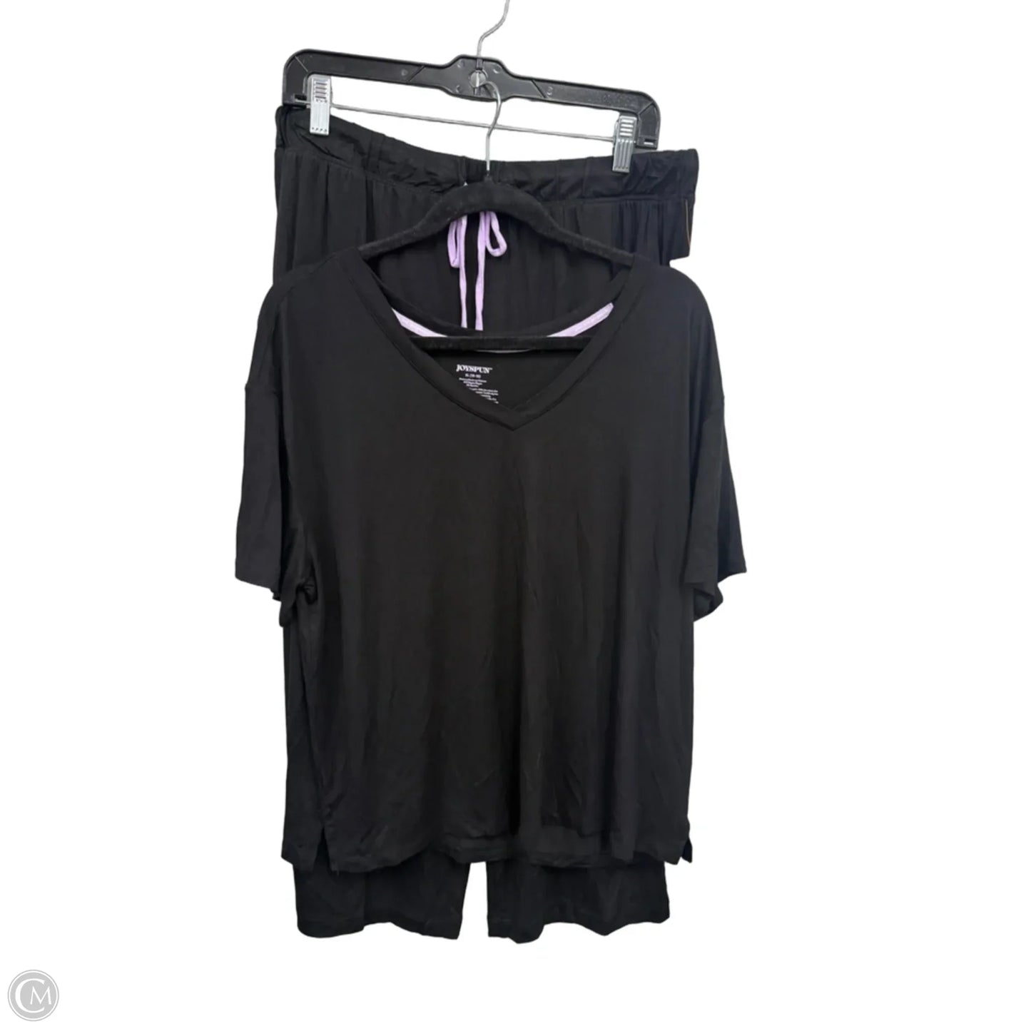 Pajamas 2pc By Joyspun In Black, Size: Xl