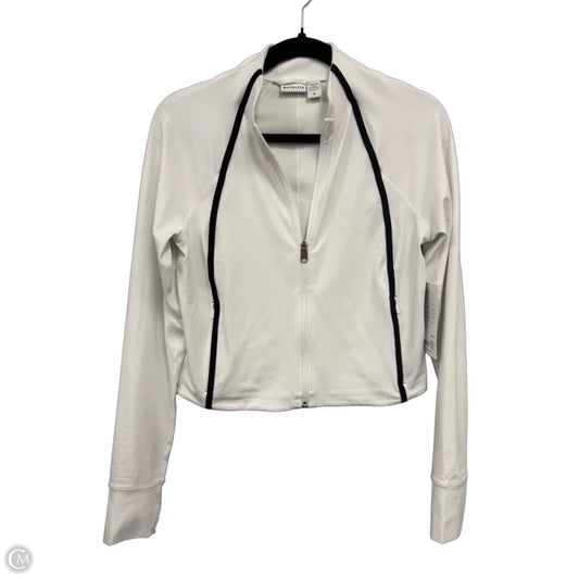 Athletic Jacket By Athleta In White, Size: M