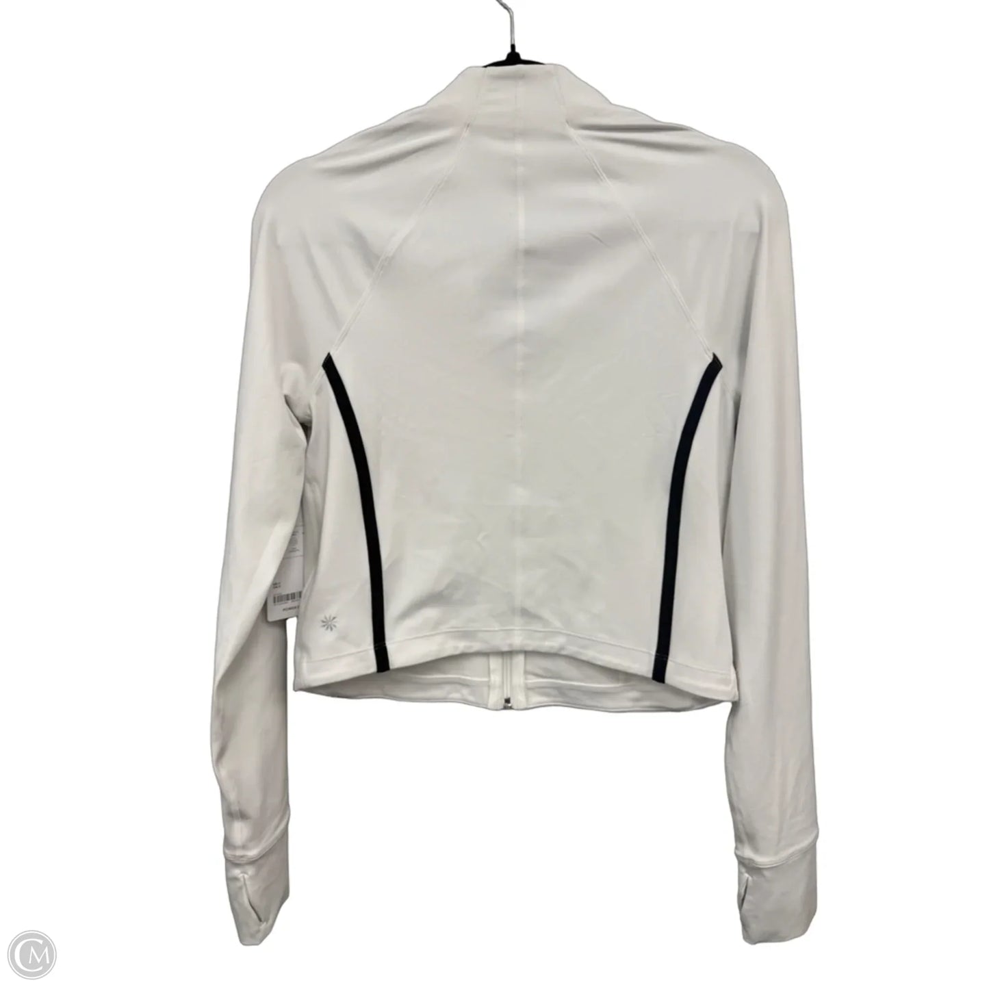 Athletic Jacket By Athleta In White, Size: M