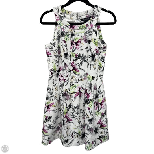 Dress Casual Short By White House Black Market In Green & Purple, Size: 6