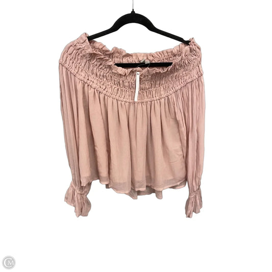 Top Long Sleeve By Asos In Mauve, Size: 8